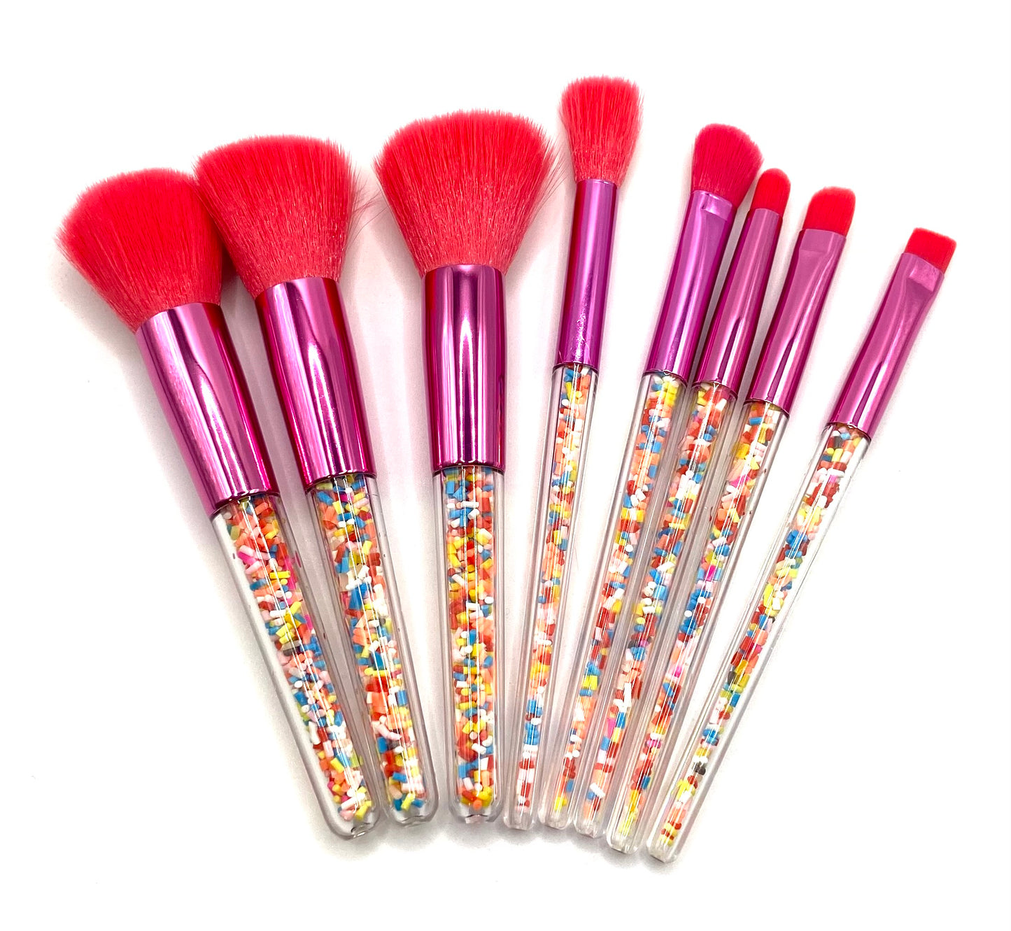 Pink Sprinkled Makeup Brushes