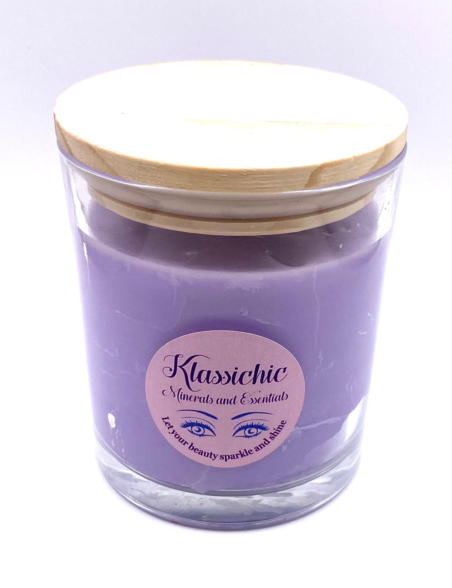 Vanilla scented purple Candle